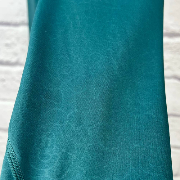 ZYIA ACTIVE‎ Women's 4 Dark Teal Floral Pocket Light n Tight Hi-Rise Legging 7/8 - Picture 4 of 6